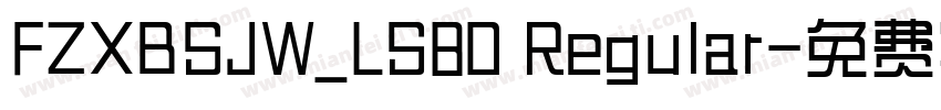 FZXBSJW_LS80 Regular字体转换